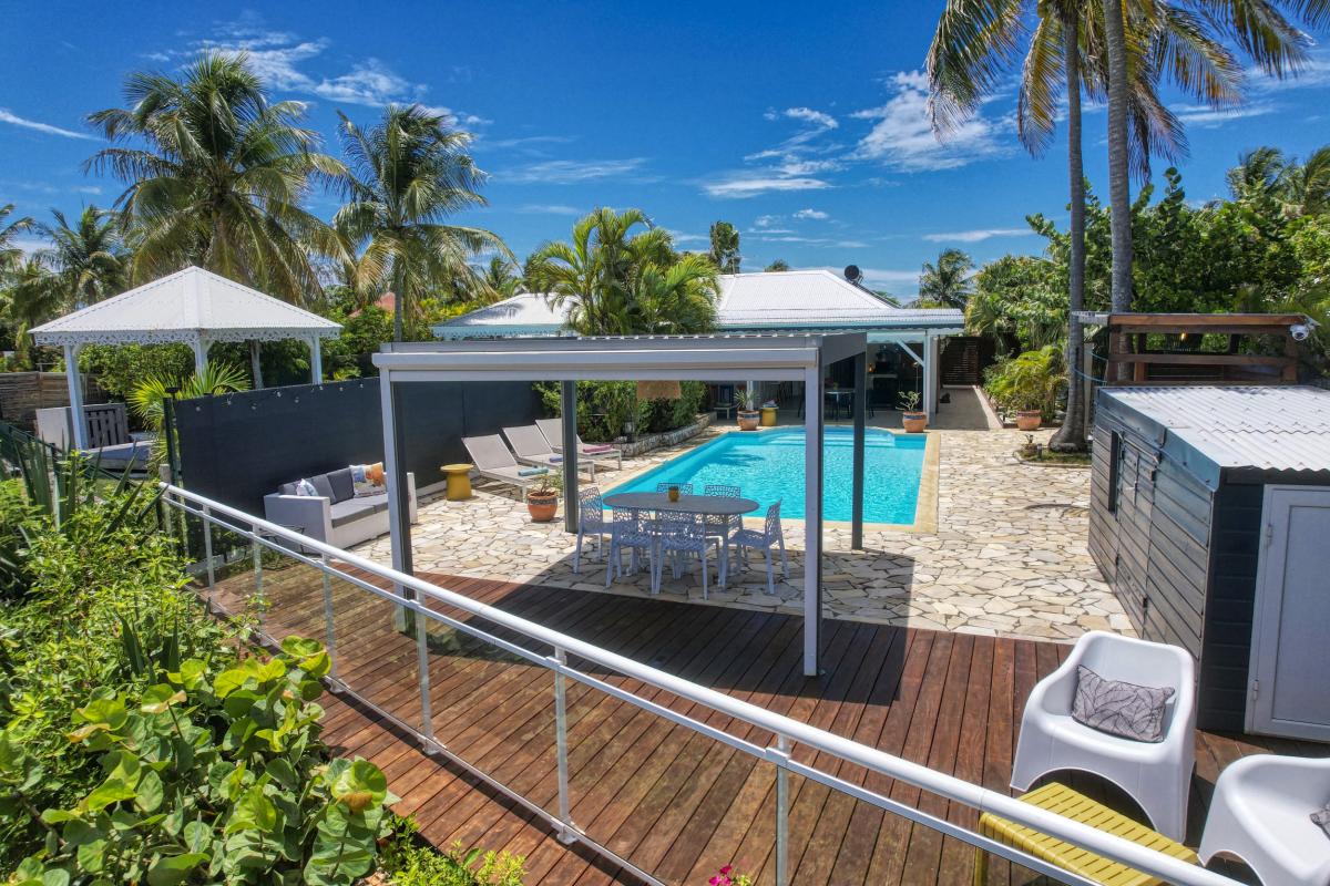 2.Location villa piscine vue mer Saint François Guadeloupe_ Vue Mer